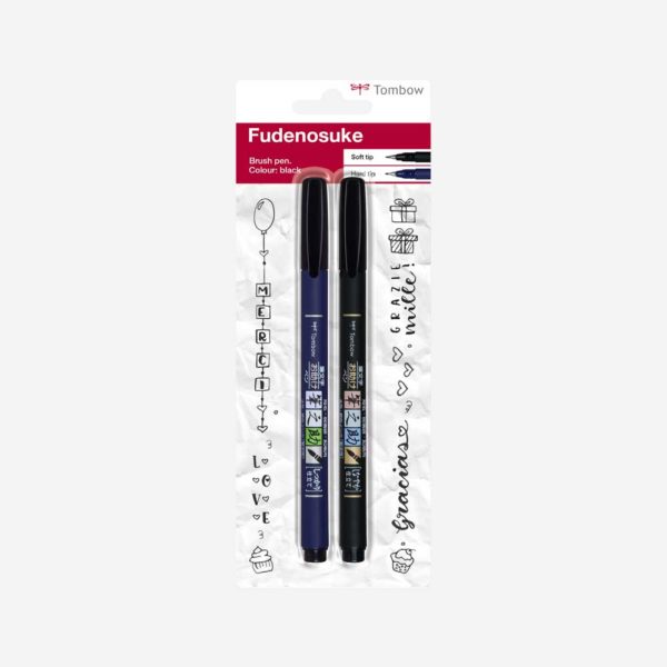 Brush-Pen-Tombow-Fudenosuke-2er-Set-weich-und-hart-front