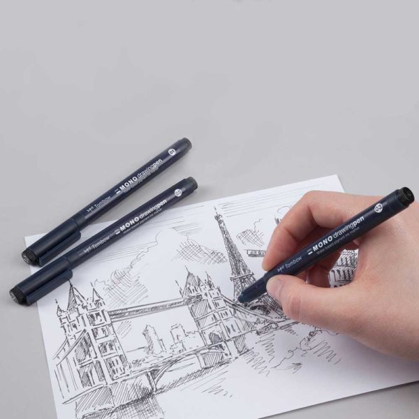 Fineliner-Mono-Drawing-Pen-Tombow-3er-Set-Illustration