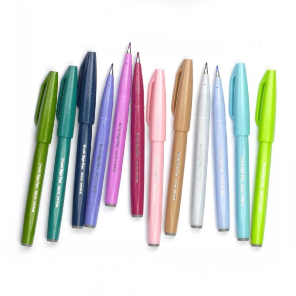 Pentel-Brush-Pen-Sign-12er-neue-Farben1