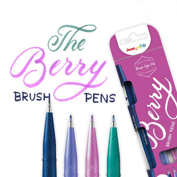 Pentel-Brush-Pen-Sign-Berry-demo