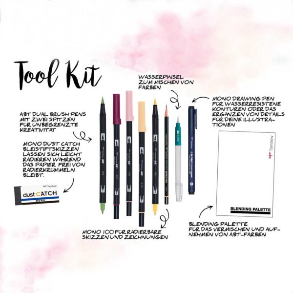 Tombow-Watercoloring-Set-Floral-Designed-by-May&Berry-TOOLKIT