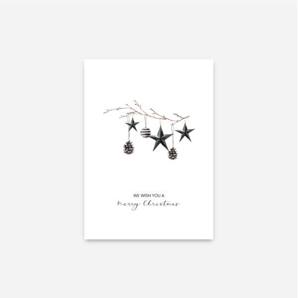 Postkarte-Weihnachtskarte-We-wish-you-a-merry-christmas-Vorderseite-Naniqe