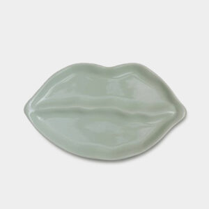 Keramikteller-Keramikschale-Lippe-Lip-plate-mint-Sisi-house-of-style-Keramikplatte