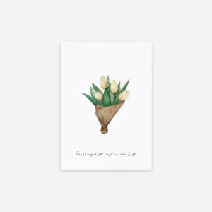 Postkarte-Ostern-Tulpen-Eulenschnitt